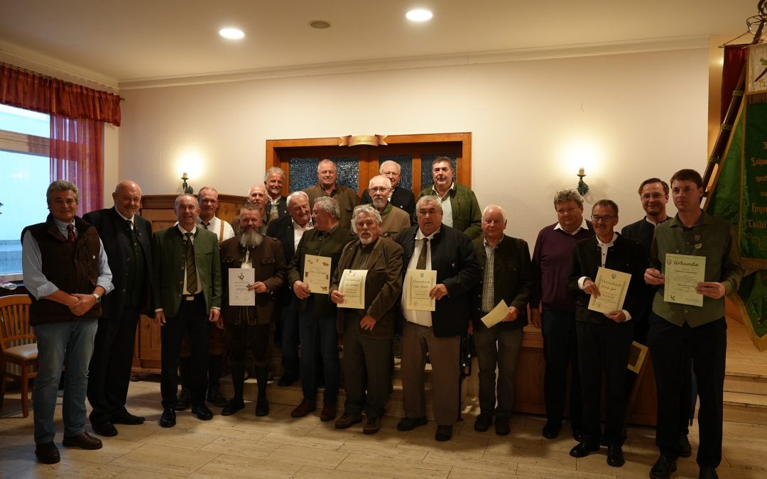 Ehrungen im Rahmen unserer 70-Jahr-Feier mit Schirmherrn Hubert Aiwanger